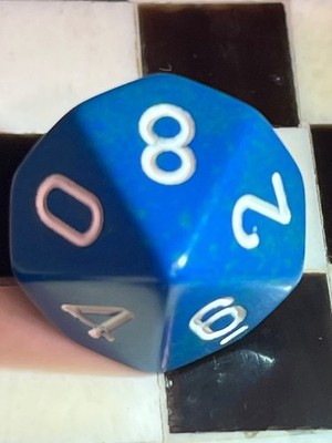 CHX LE028 OOP Chessex D10 Speckled Terra Rpg Ad&d Dice 120925@