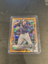 2021 Bowman Sapphire Edition - Chrome Prospects Colton Welker #BCP-15 Orange...