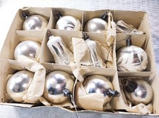 Alter Christbaumschmuck Reflexkugeln Beflockt Bemalt Weihnachtskugeln Glocken