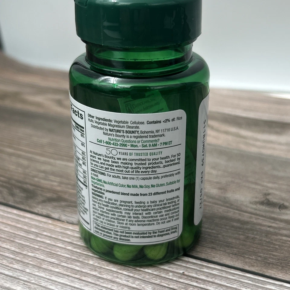 Suplementos dietéticos Nature's Bounty SUPERFOODS Plus ENERGY 30 cápsulas à venda - Imagem 3 de 4