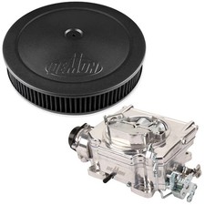 Street Demon 1903 Burnished 750 Cfm 4bbl Carb Wblack Air Cleaner