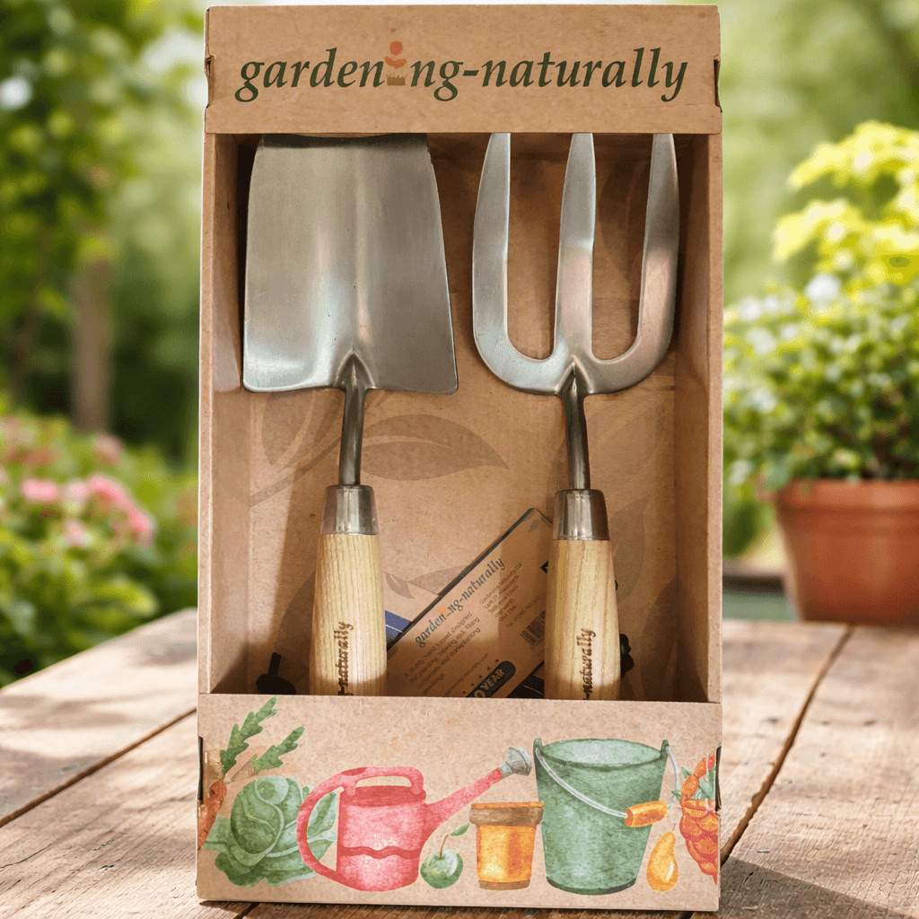 Garden Hand Trowel and Fork Set 35cm Stainless Steel