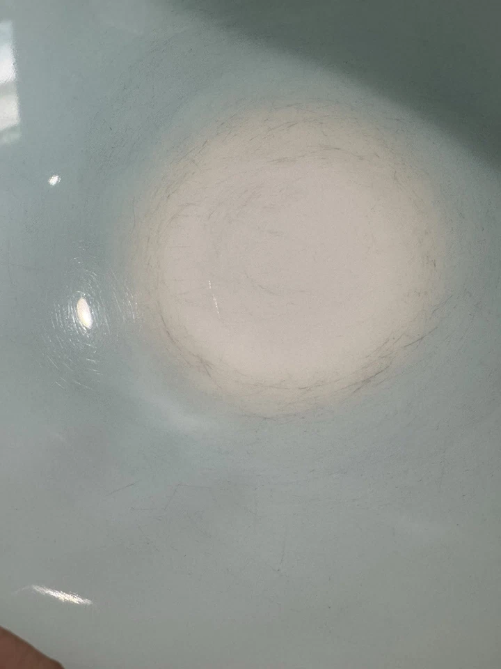 1959 Pyrex Turquoise Aqua Scroll #443 Cinderella Bowl 2 1/2 QT - Image 3 of 4