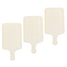 3 Pcs Mini Board Wood Boards for Food Pizza Serving Plate