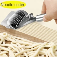 Manual Noodle Cutter Stainless Steel Rolling Spaghetti Maker & Pasta Press Tool