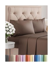 Full Size 4 Piece Sheet Set - Comfy Breathable Cooling Bed Sheets Set - Hot...