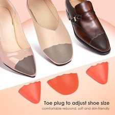 1 Pair Toe Inserts Shoe Filler for Shoes Too Big Adjustable for Women PU foam