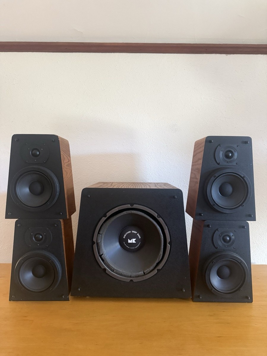 Vintage M&K Sound System – V-2B Subwoofer + (4) S-2B Speakers