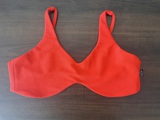 Tiger Friday Red Ribbed Bralette Bra Top NWOT Size Adult Large J