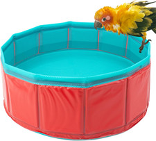 Conure Bathtub for Outdoor, Portable Parrot Bath Tub for Traver, Easy to and ...