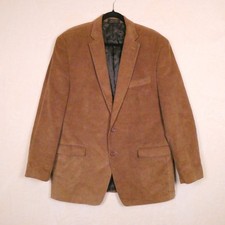 Ralph Lauren Brown Corduroy Sport Coat Size 44L XL Elbow Patches Fully Lined