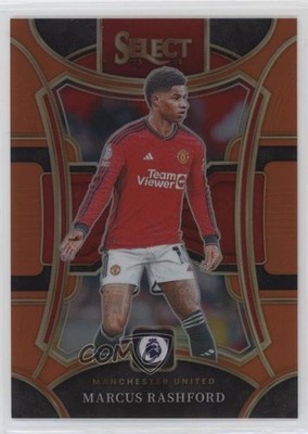 2023 Select Premier League Mezzanine Orange Prizm 59/75 Marcus Rashford #166 d0b