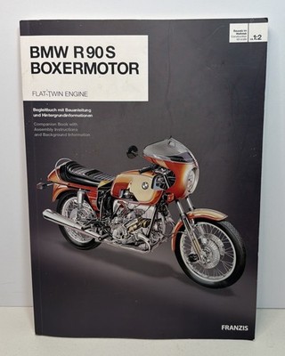 BMW R 90 S Boxermotor Flat Twin Engine Model Manual FRANZIS Instructions Book VG