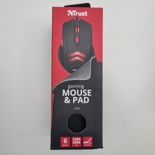 Trust Ziva Illuminated Gaming Mouse & Pad Black Red