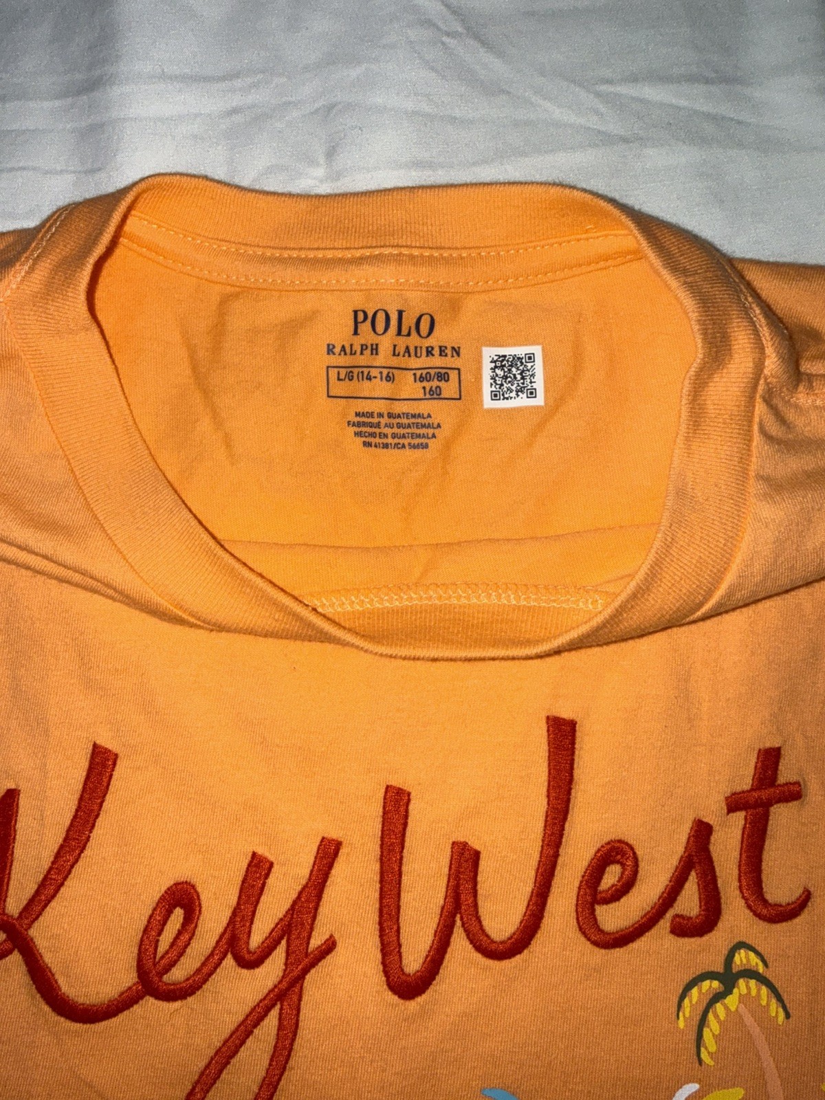 VINTAGE Polo Sport Ralph Lauren Key West PRL 67 Graphic T-shirt Kids L 14-16 thumbnail 4
