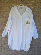 Vtg Walt Disney World Women's Winnie The Pooh Long Nightshirt Cover-up Sz L/XL