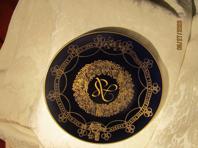1986 The Royal Wedding Plate 8 1/2" Dia Made by The Fleetwood Collection