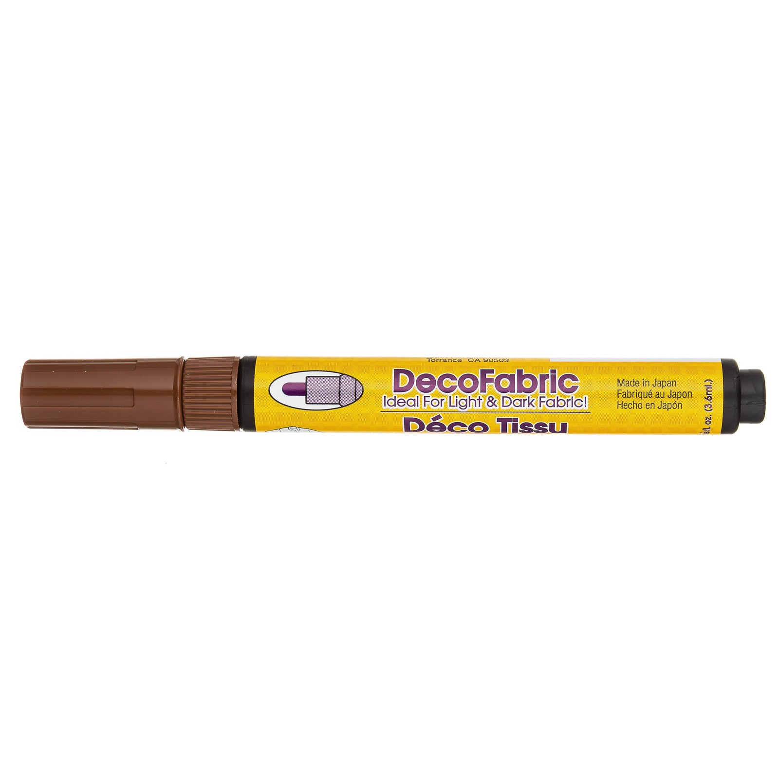 Uchida 222-C-6 Marvy Deco Fabric Fine Point Tip Marker, Brow