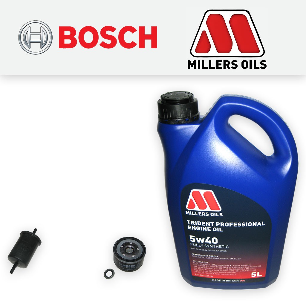SERVICE KIT for RENAULT CLIO MK2 1.6 16V OIL FUEL FILTERS +5w40 OIL (2000-2005)