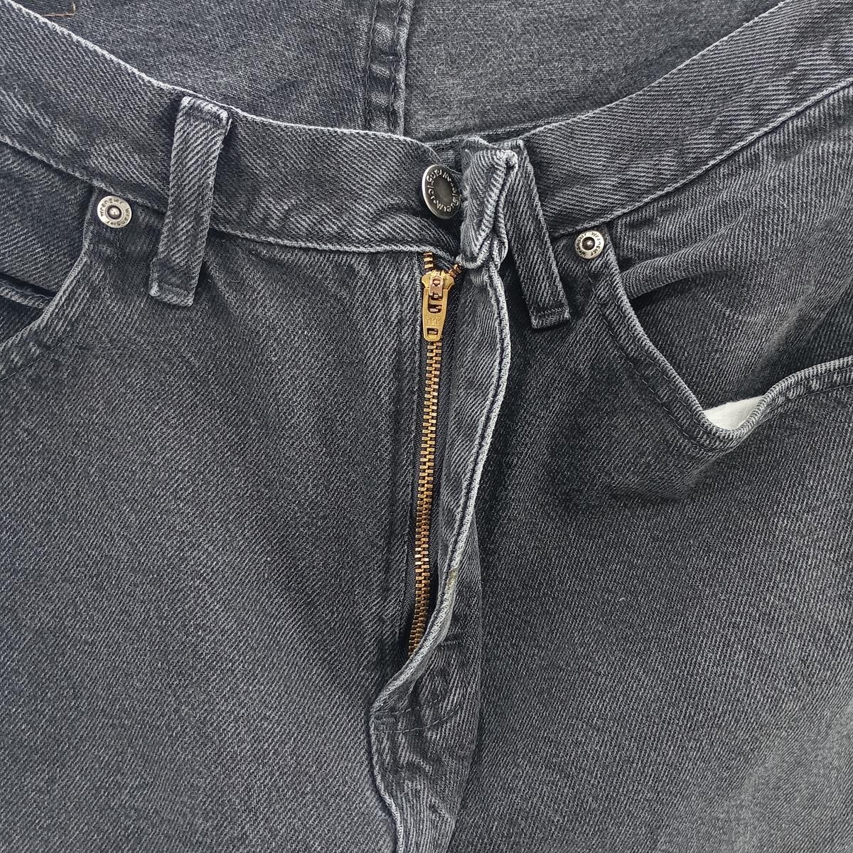 Used Wrangler Regular Fit Black Denim Straight Leg Denim Pants Men's Size W31 thumbnail 6