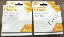 3- NEW HDX Refrigerator Air Filter AF-2   1005 506 123