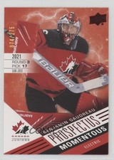 2021 Upper Deck Team Canada Juniors Electric Red 74/275 Benjamin Gaudreau 06x7