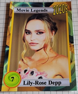 Film-Star LILY-ROSE DEPP Portrait-Foto - Sammelbild / Trading Card #8301