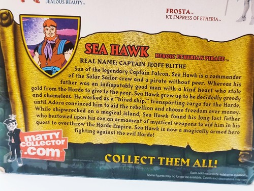 2014 MOTU MASTERS OF THE UNIVERSE CLASSICS MATTEL - SHE RA - SEA HAWK - SEALED - Picture 12 of 12