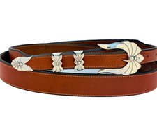 David Dear Sterling Silver .925 3/4" Ranger Belt Buckle 38 Tom Taylor Strap