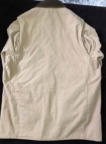 Chaqueta Orvis Para Hombre Grande Marrón Tostado Acolchada Granero Forrada Botón Pana Cuello L - Imagen 9 de 15