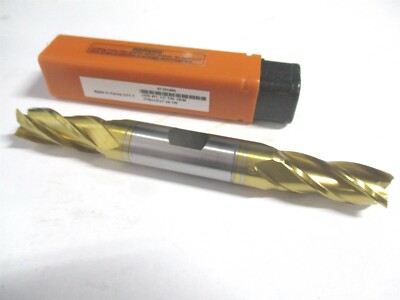 (E8053028) 7/16'' x 1'' x 1/2'' x 4-1/8'' OAL HSS 4Fl Spiral Flute Square End Mill 