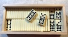 SET of 55 DOMINOES Great American Trading Company Wooden box Complete
