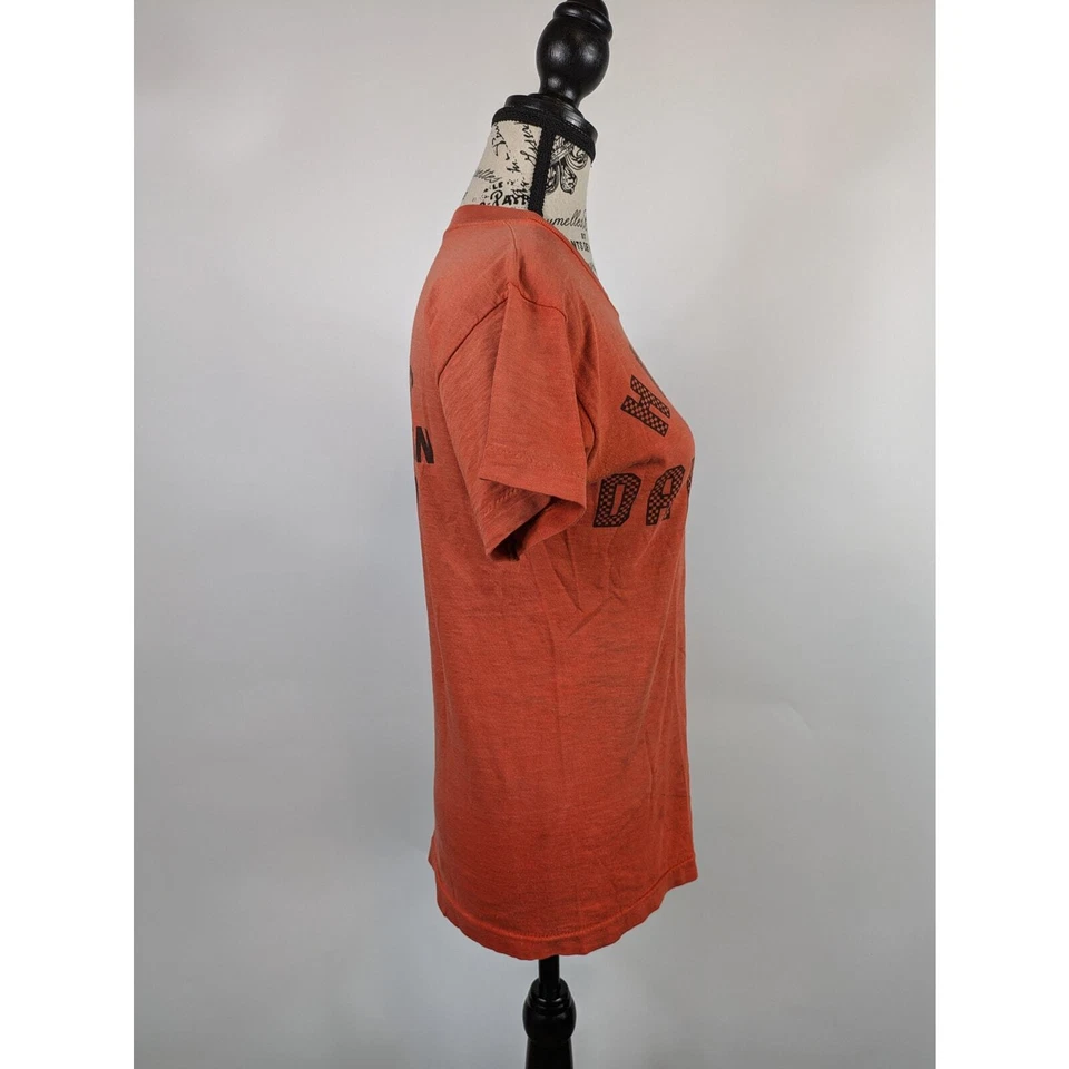 Camiseta De Colección Años 50 Harley Davidson Champion Mujer M POBRE Charlies Alton IL Individual Foto 4 de 4