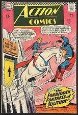 Action Comics #336 DC Comics 1966 Origin of Akvar (Flamebird) Silver Age