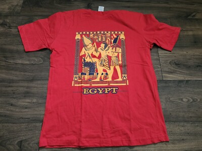 Vintage Mens M King Tut T Shirt Egypt Pharaoh Souvenir Tutankhamun Puff  Print