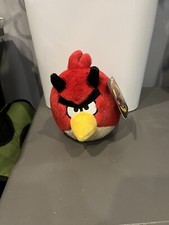 Angry Birds Halloween Red Bird Devil 5" Plush No Sound RARE Commonwealth NWT