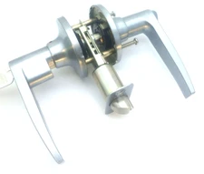 Shield Security Straight Entry Lever Satin Nickel