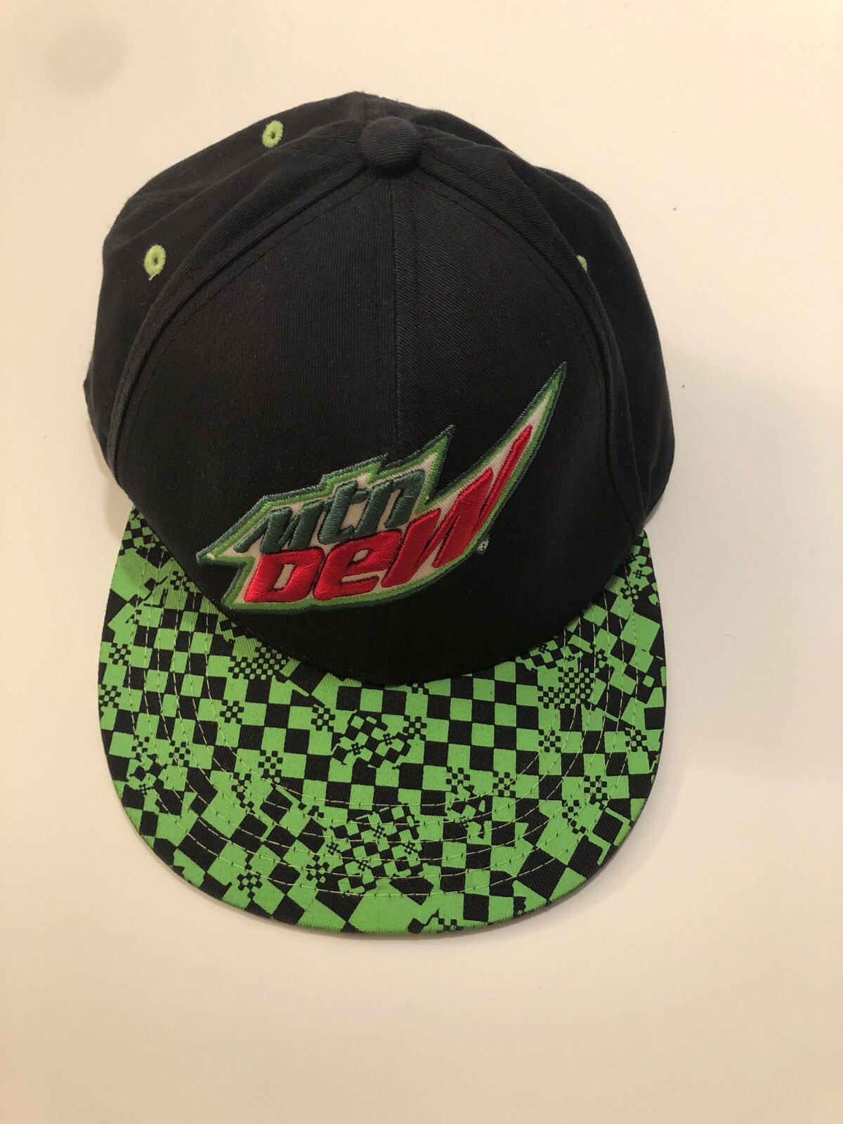 Mountain Dew Ball Hat Cap Adjustable Snapback Emb… - image 1
