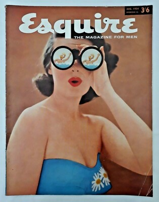 Esquire Magazine - August 1954: Vanessa Brown, Paris, Summer food, Fashion