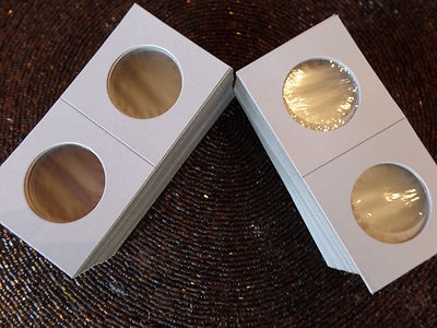 100 2x2 Half Dollar Guardhouse Mylar Coin Holders Flips + 2025 P D Cents