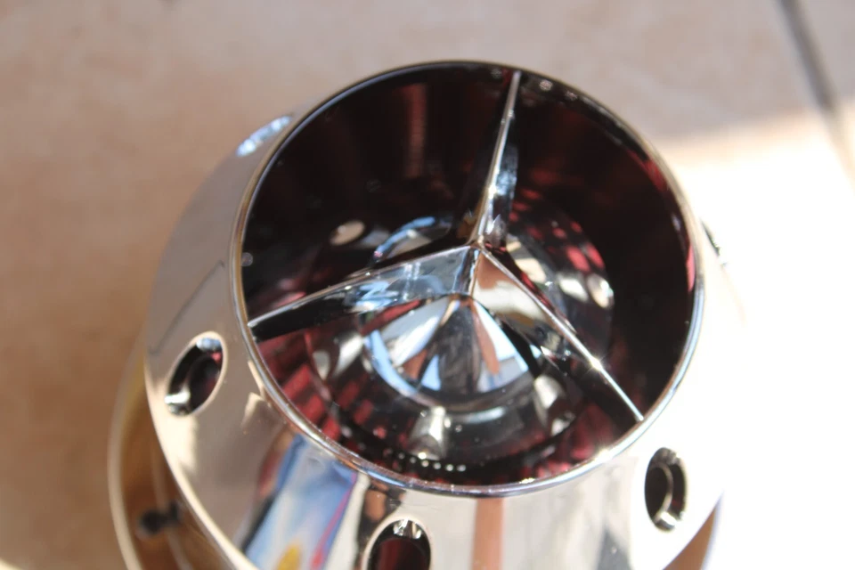 Universal Sport Sound Luftfilter Chrom Gehäuse 160 x 145 mm Ø Rohr 70mm - Bild 2 von 4