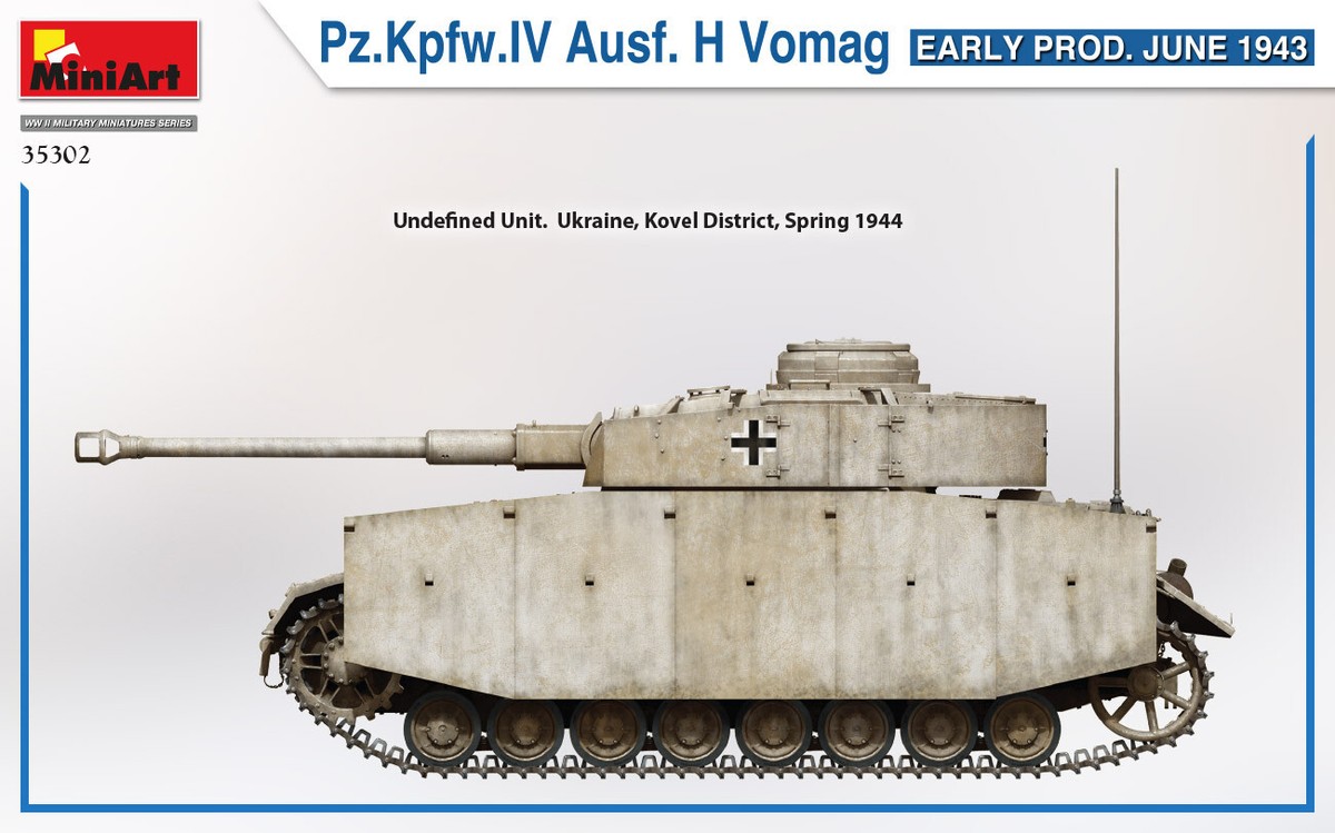 MiniArt 1/35 35302 WWII German Pz.Kpfw.IV Ausf.H Vomag Early Prod