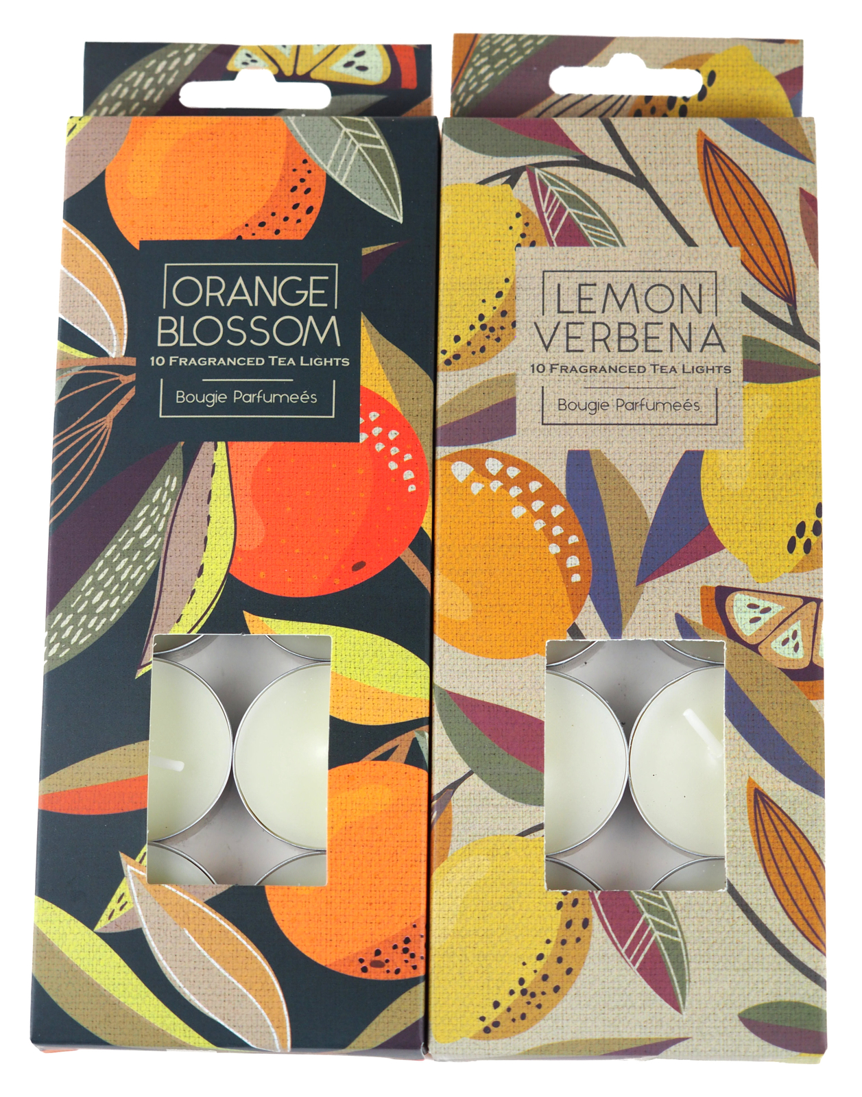 Citrus orange & lemon Tealight Candles - 20 Candles In Total