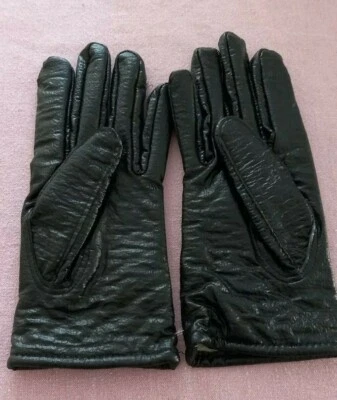 PAIRE DE GANTS - NOIR - MADE IN MACAU - Marque SUN - VINTAGE - ANCIEN - Photo 1/2