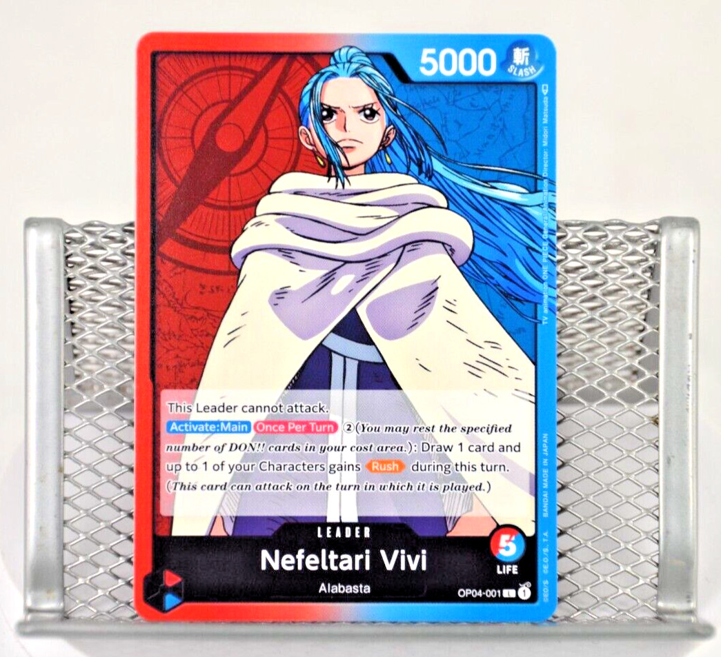 OP04-001 Nefeltari Vivi (001) Leader - Kingdoms of Intrigue One Piece CCG