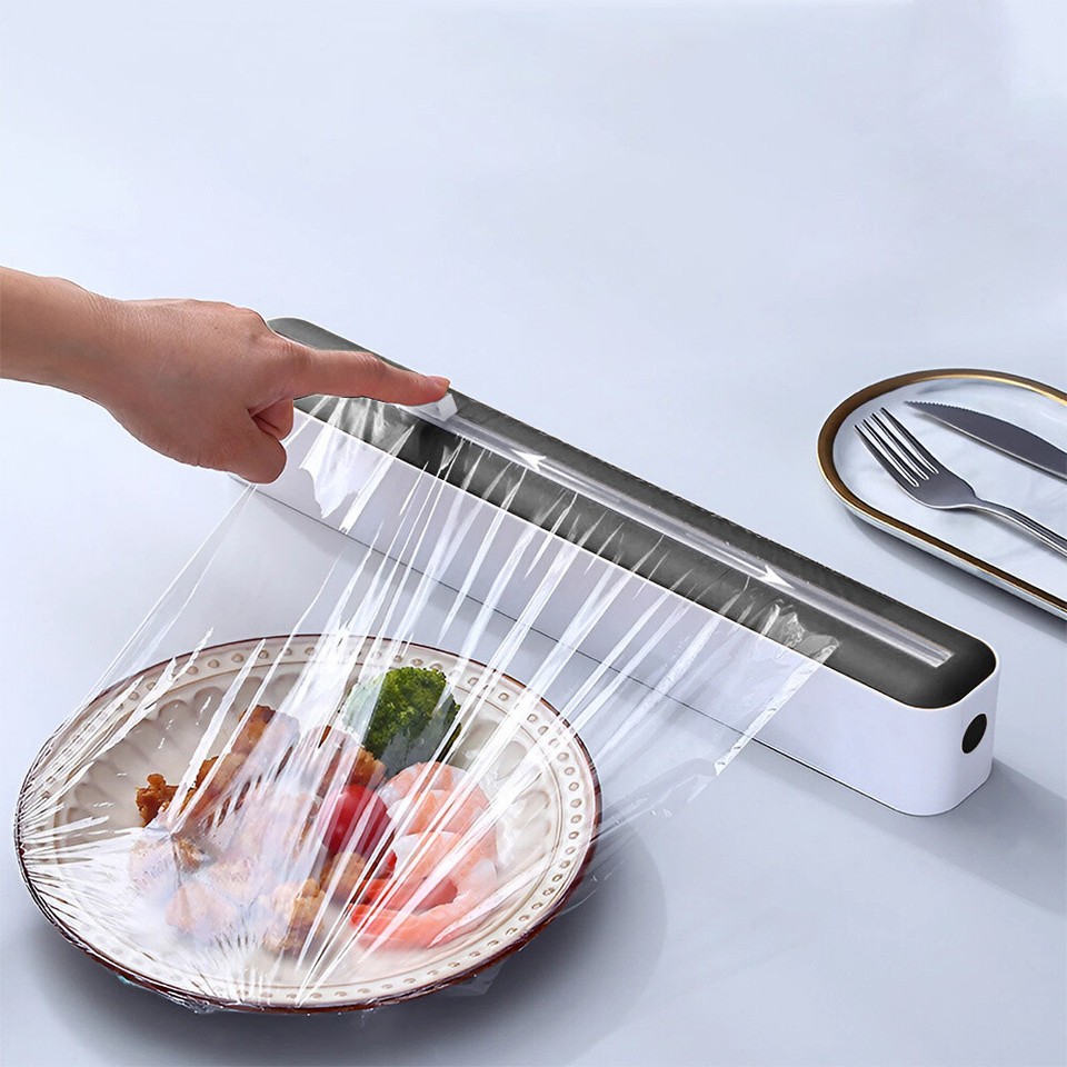 Kitchen Food Wrap Holder Wrap Dispenser Cling Dispenser Tin