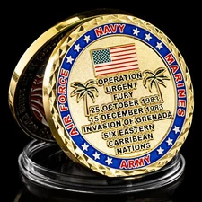 Operation Urgent Fury Invasion of Grenada Challenge Coin