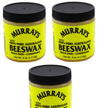 BL Murrays 100 Pure Australian Beeswax 4oz each Three Pack 