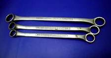 Vintage Craftsman 3pc 12 point SAE Double Offset Box End Wrench Set USA Made =V=