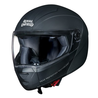 MODULAR ADROIT HELMET MATT BLACK FOR ROYAL ENFIELD